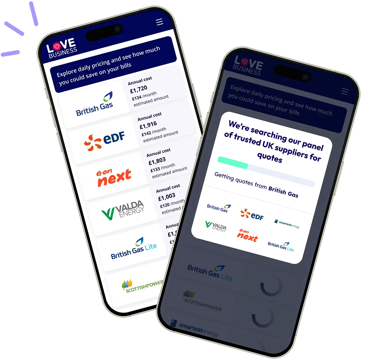 Love Business Comparing Deals On Mobile Device.