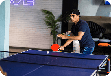 Love Business Break Room Table Tennis