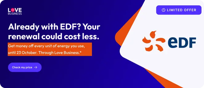 EDF renewal discount for existing customers.
