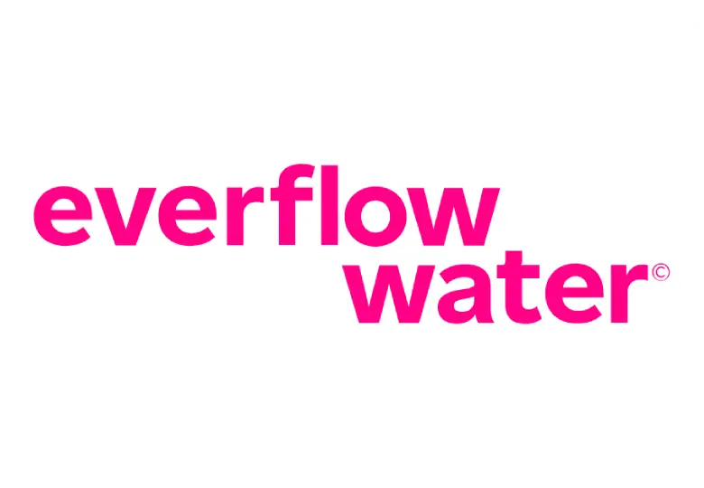 Everflow Water logo on white background.